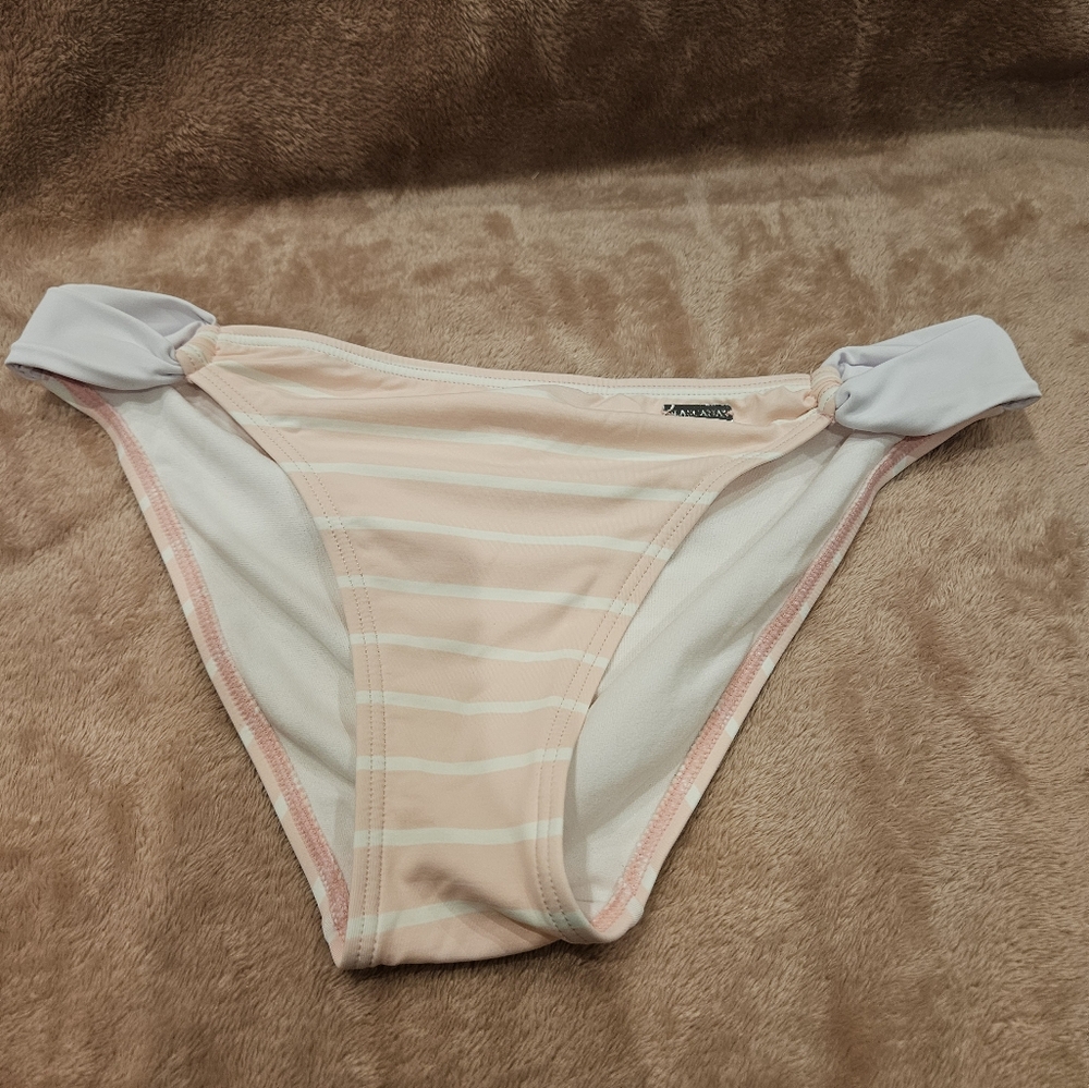 Lascana Pink And White Bikini Bottoms